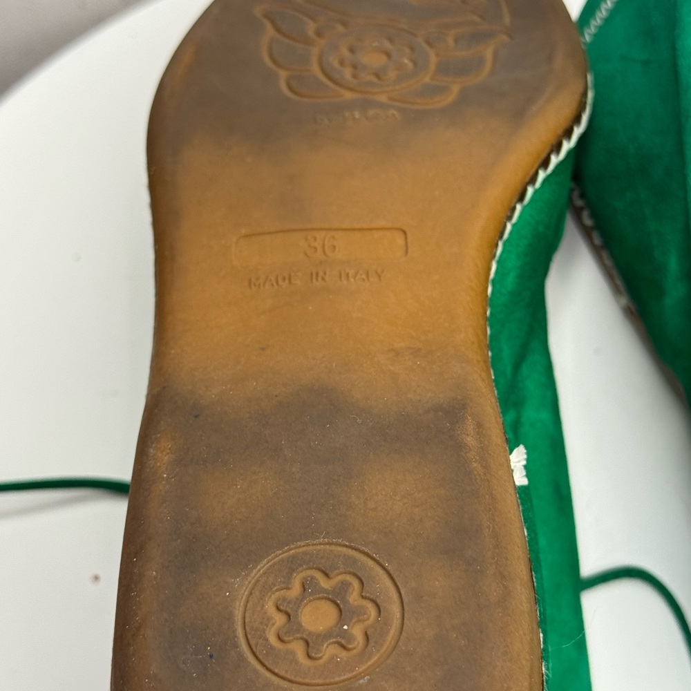 Nordstrom Green Leather Oxfords - Picture 6 of 6